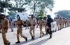 Police hold Flag March ahead of Tipu Jayanthi, BJPs Parivartana Yatra